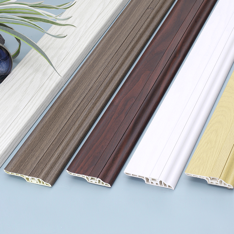 Fireproof PVC Skirting Profile Feuerfestes PVC-Sockelprofil