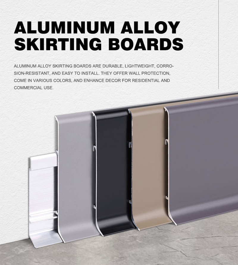 Robuste Sockelleiste aus Metall 