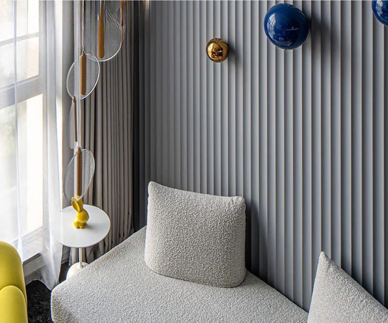 Luxuri&ouml;se geriffelte Holzpaneele