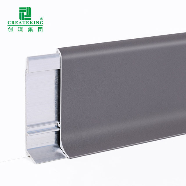 60 * 10 mm Aluminium-Bodensockelleisten