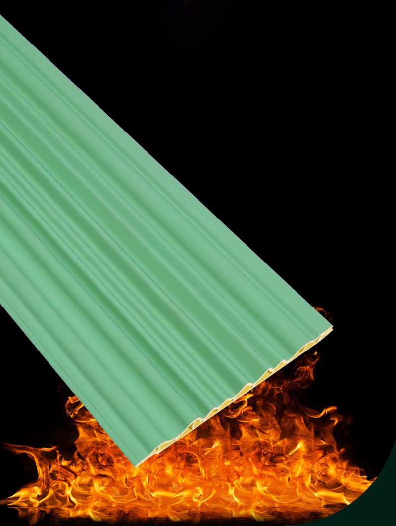 Feuerfeste WPC-Riffelplatte