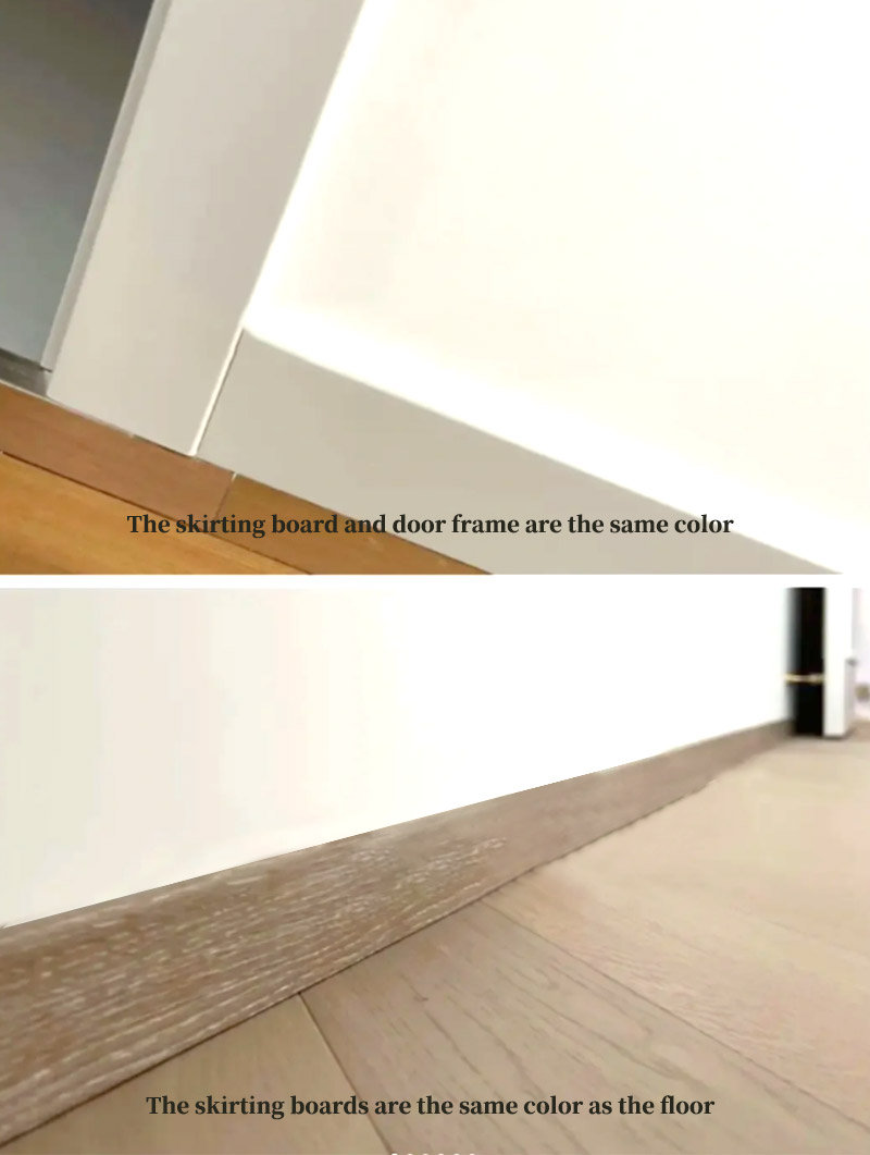 Ma&szlig;geschneiderte Kunststoff-Fu&szlig;leiste