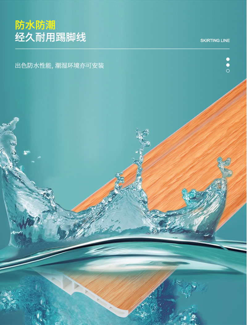 Wasserdichte Fu&szlig;bodenleiste