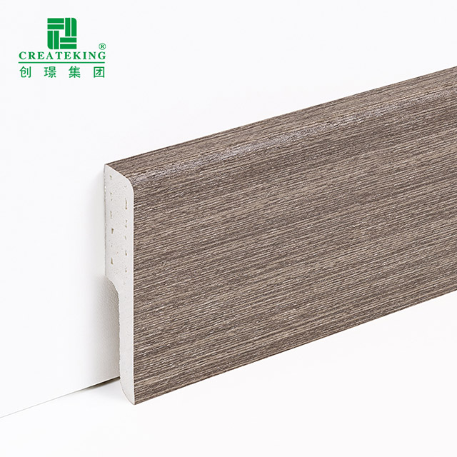 60 * 12 mm massive PVC-Sockelleiste