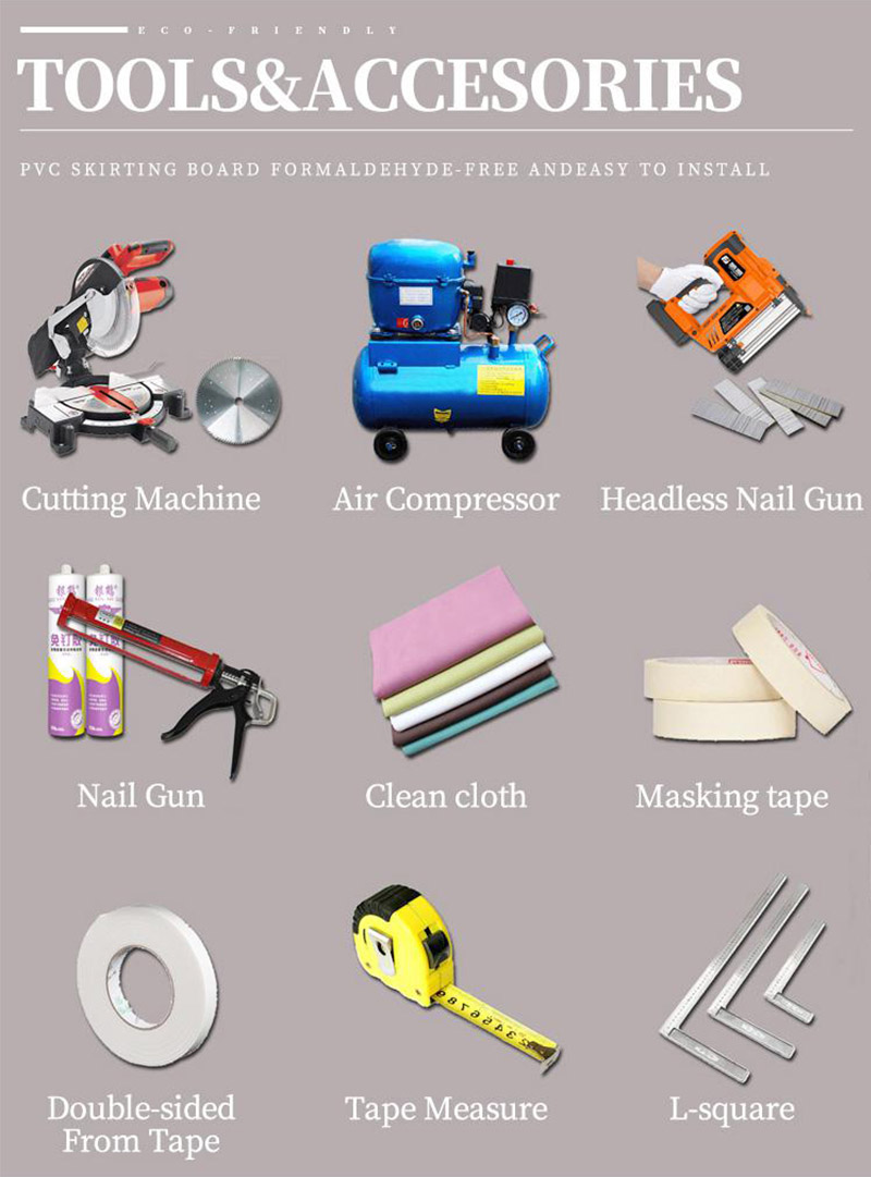 Einfache Installation. Boden-Sockelleiste