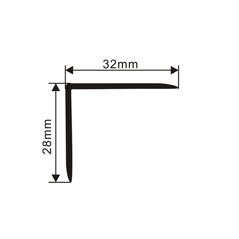  Innenliegende V-f&ouml;rmige Bodenrandstreifen