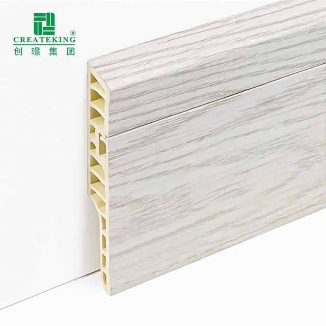 100 * 15 mm PVC-Bodenleiste mit versteckten Nägeln