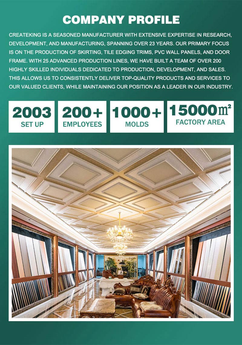 Lieferant von dekorativen Sockelleisten