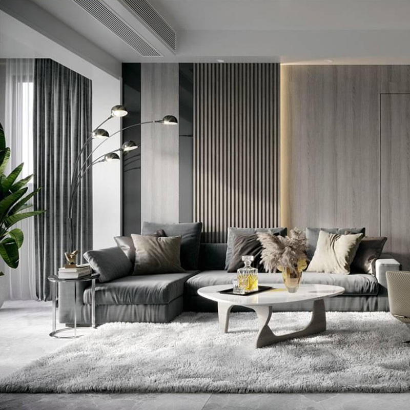 WPC-Wandpaneele im modernen Stil f&uuml;r den Innenbereich