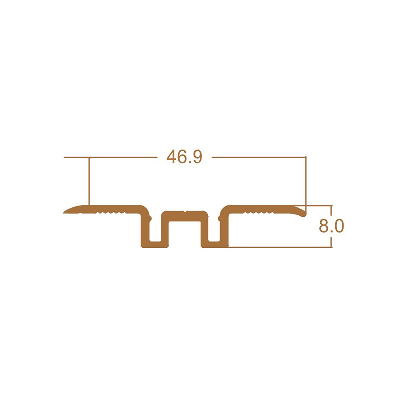 &Uuml;bergangsstreifen f&uuml;r Fliesen mit Holzmaserung