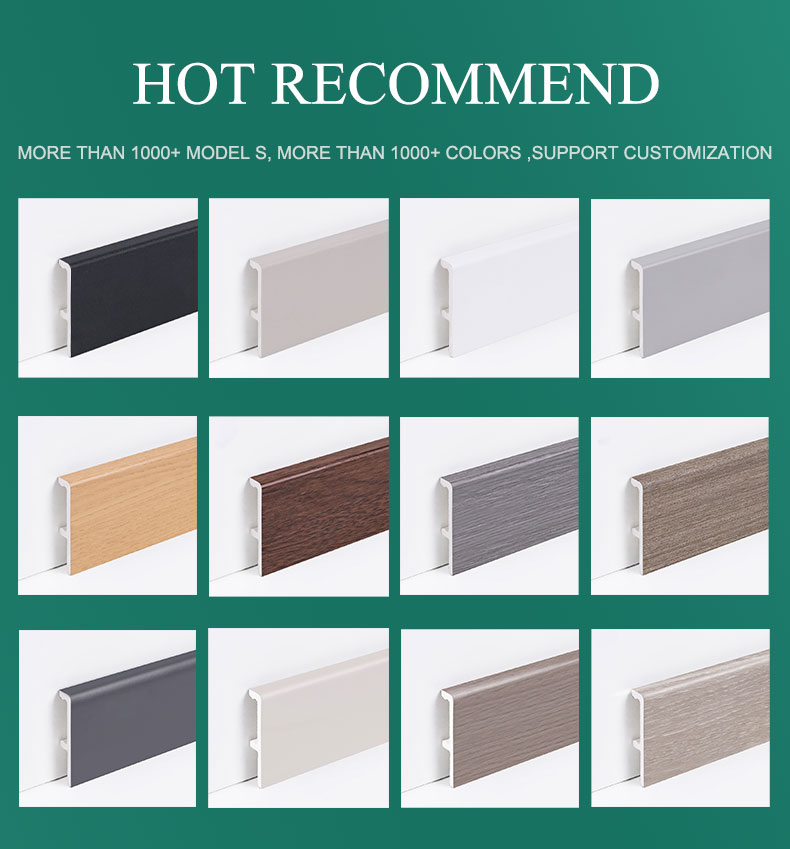 Ma&szlig;geschneiderte schwarze Sockelleisten