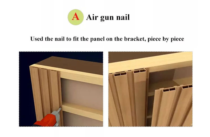 Wandpaneele aus geriffeltem Holz