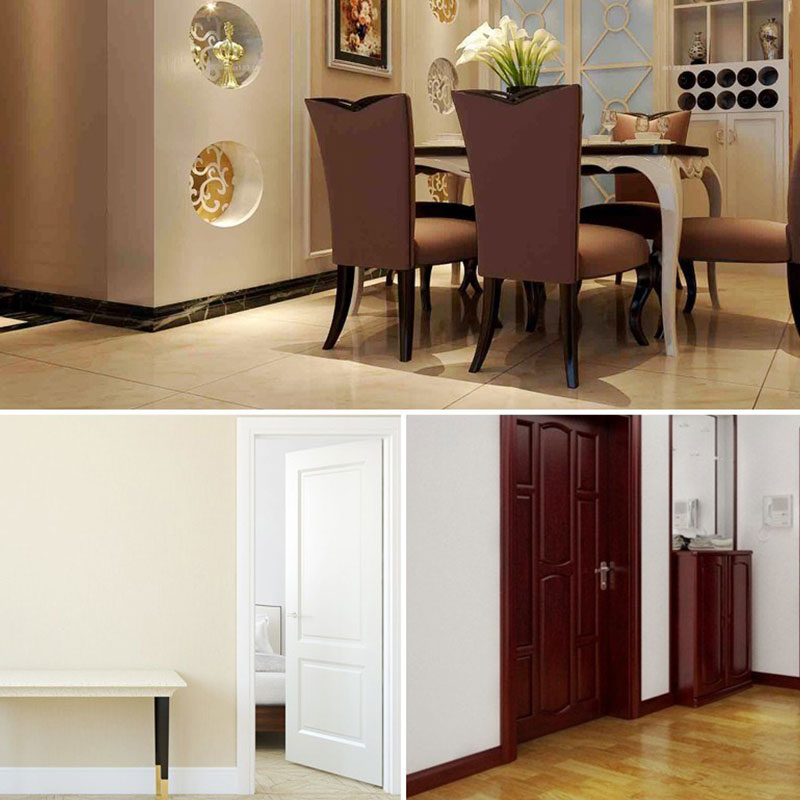 Fu&szlig;leiste f&uuml;r Badezimmer mit Holzmaserung