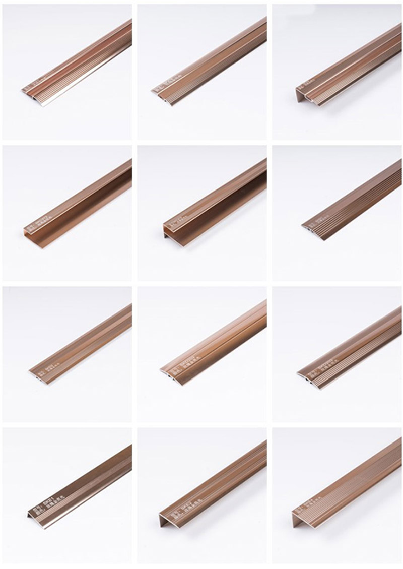 &Uuml;bergangsstreifen von Fliesen zu Fliesen in verschiedenen Gr&ouml;&szlig;en