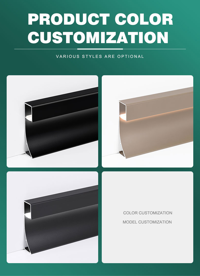 LED-Sockelleiste in verschiedenen Gr&ouml;&szlig;en