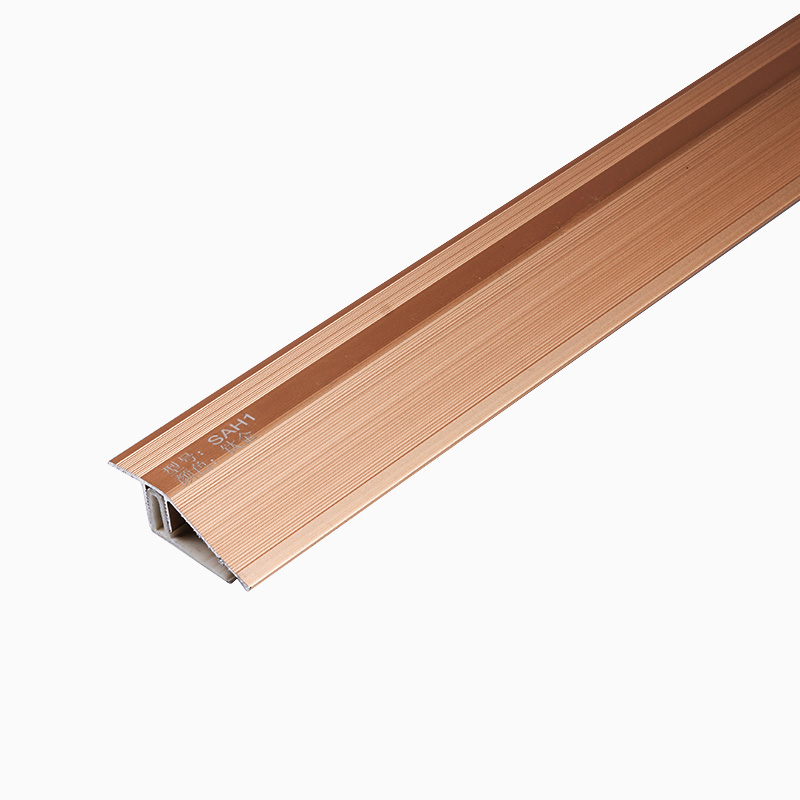 Boden&uuml;bergangsstreifen aus Metall im Innenbereich