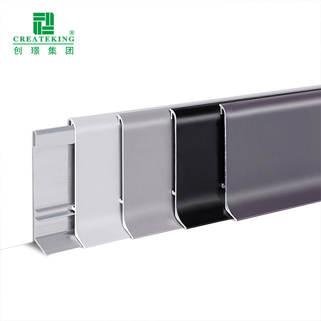 60 * 10 mm Aluminium-Bodensockelleisten