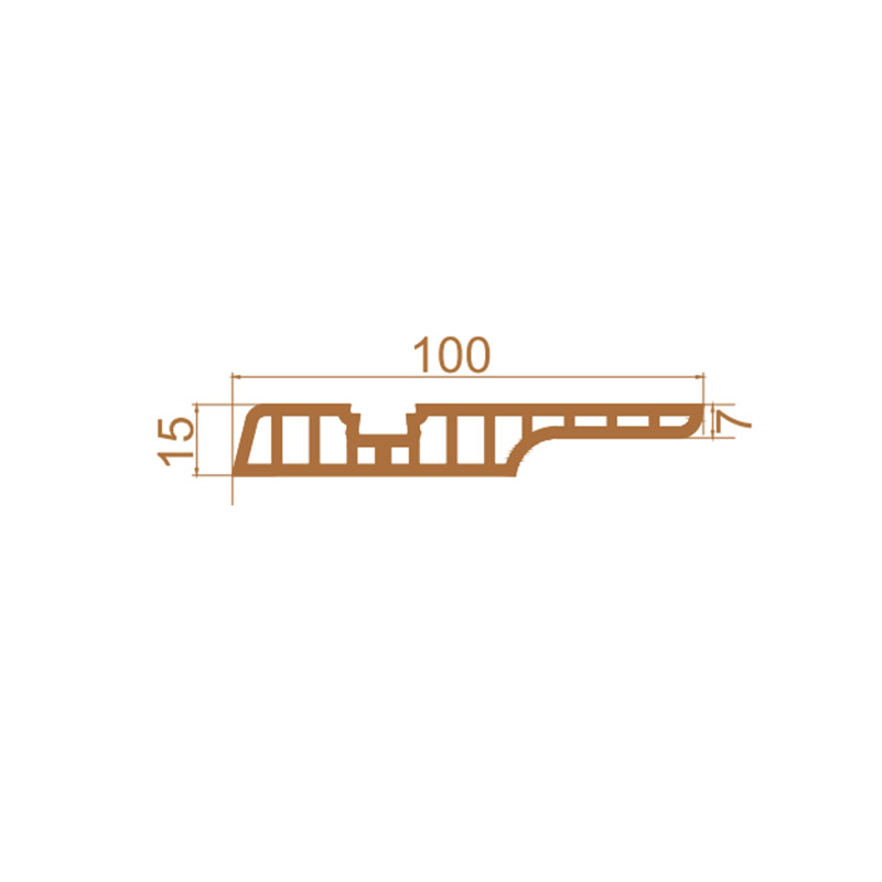 Sockelleistenleiste mit Holzmaserung