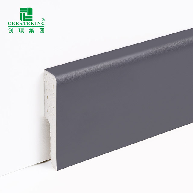 60 * 12 mm massive PVC-Sockelleiste