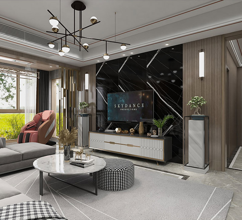 Geriffelte Wandpaneele aus PVC