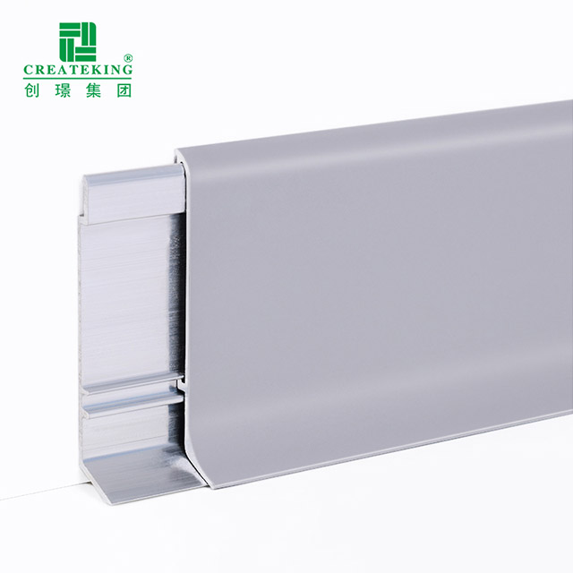 60 * 10 mm Aluminium-Bodensockelleisten