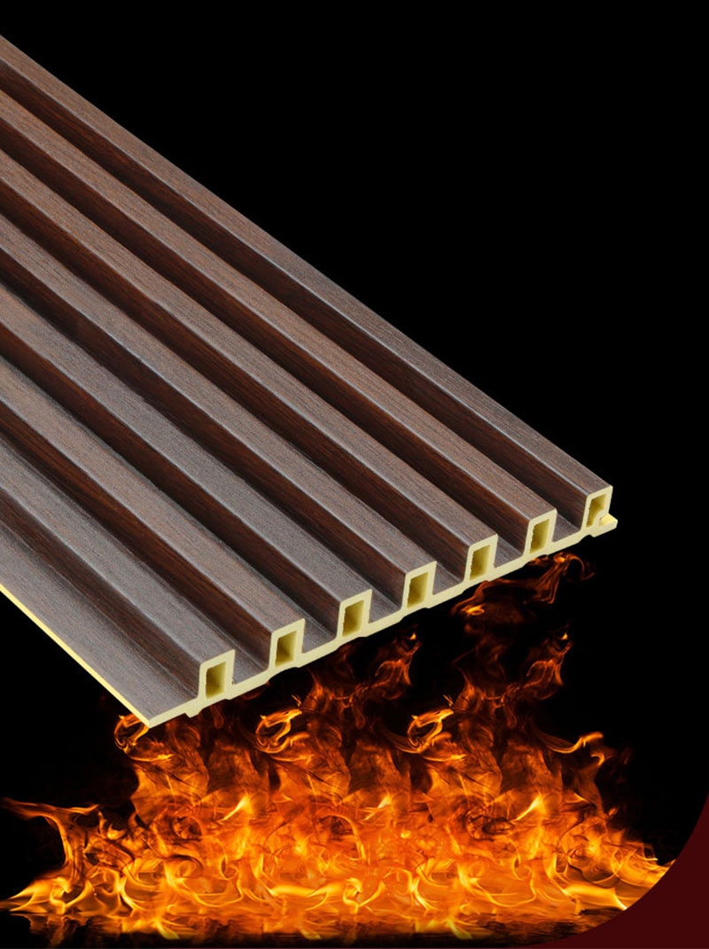 Feuerfestes geriffeltes WPC-Wandpaneel