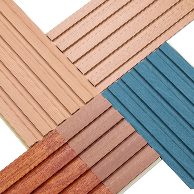 Innen geriffelte Platte