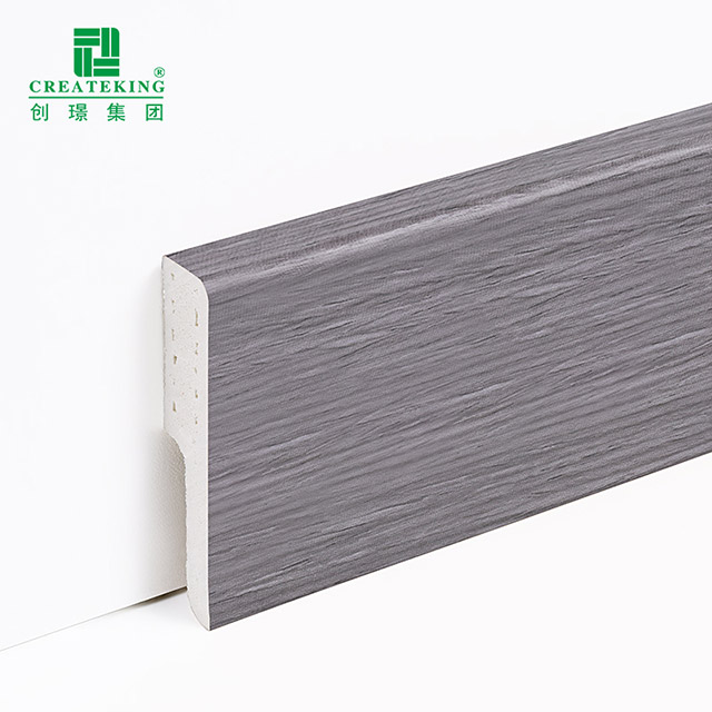 60 * 12 mm massive PVC-Sockelleiste
