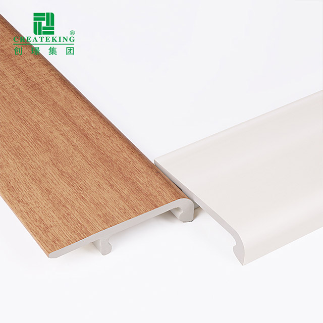 75 x 15 mm PVC-Sockelleisten zum Aufstecken
