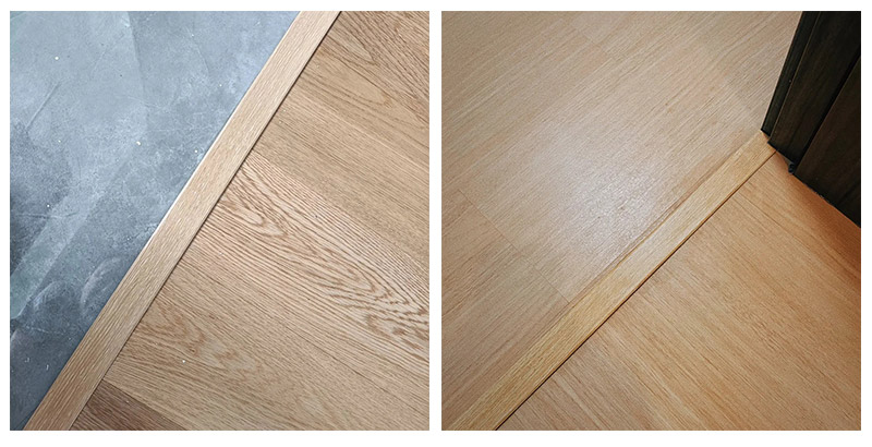 42 x 6,6 mm SPC-T&uuml;rschwellenleiste in Holzoptik