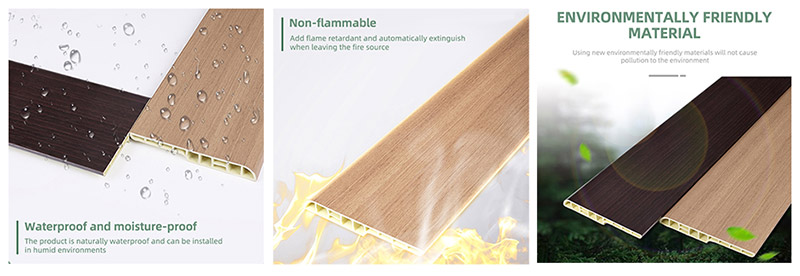 100 * 12 mm PVC-Bleistift-Sockelleiste