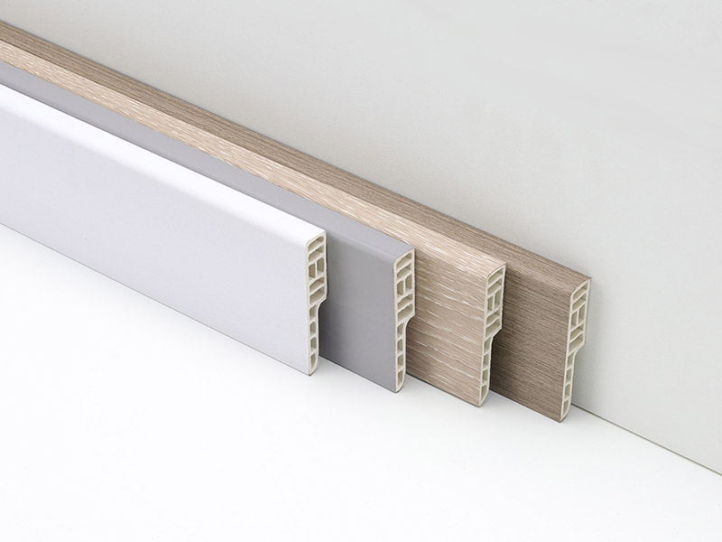 60 * 12 mm wasserdichte SPC-Sockelleiste