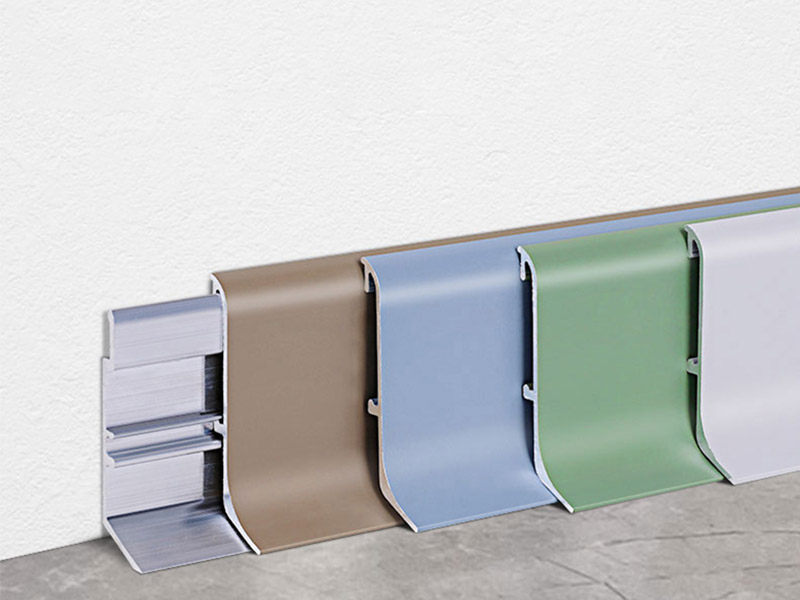 40*9mm Aluminium-Bodensockelleisten