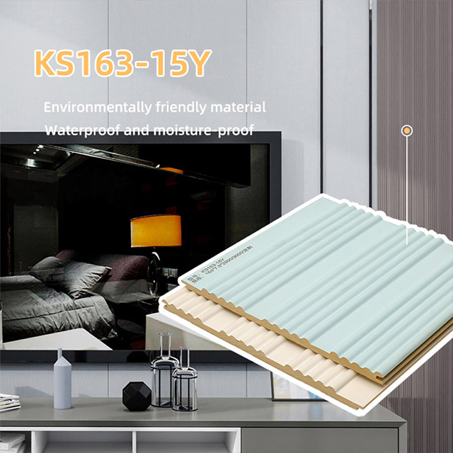 164 * 7,8 mm gebogenes massives geriffeltes Wandpaneel