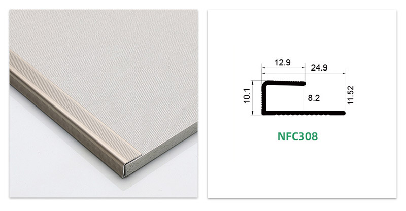 Quadratische Kantenverkleidung f&uuml;r Laminatb&ouml;den