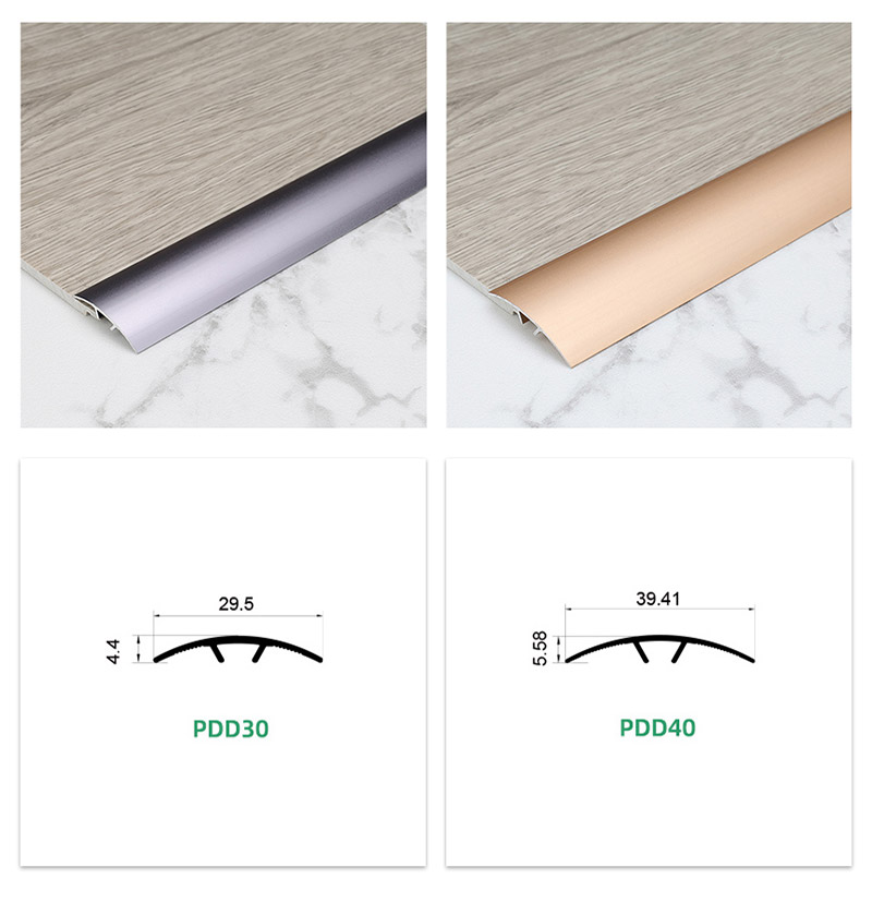 Universeller Boden&uuml;bergangsstreifen aus Metall