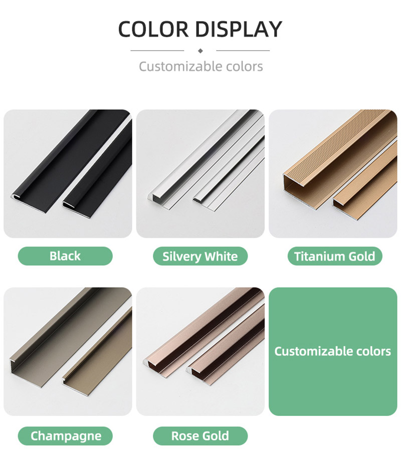 C-Kanal-Bodenkantenverkleidung aus Aluminium