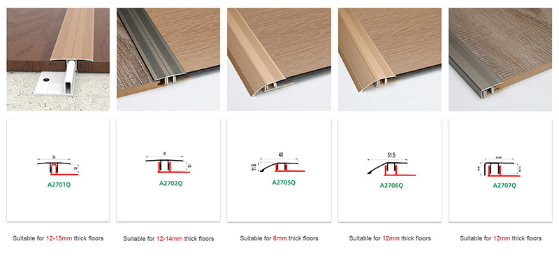 Aluminium-Abschlussprofil f&uuml;r Laminatb&ouml;den