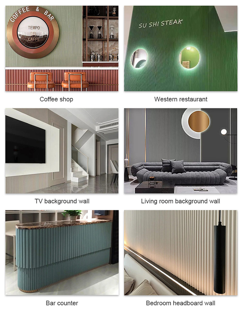 Halbkreisf&ouml;rmiges WPC-Wandpaneel