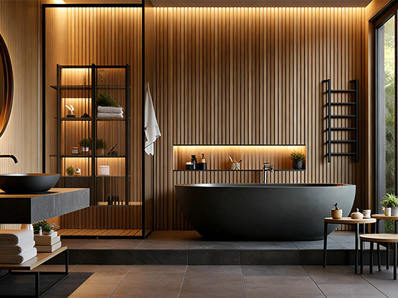 Badezimmer-WPC-Wandpaneele