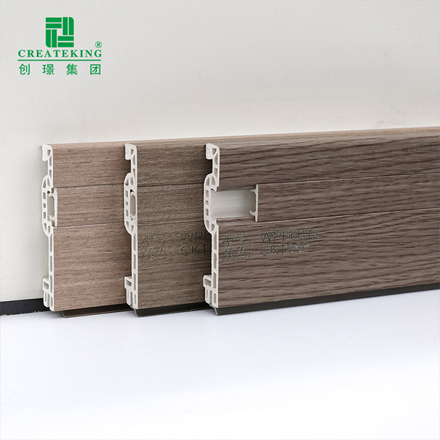 60 * 12 mm WPC-Fußleiste mit versteckten Nägeln