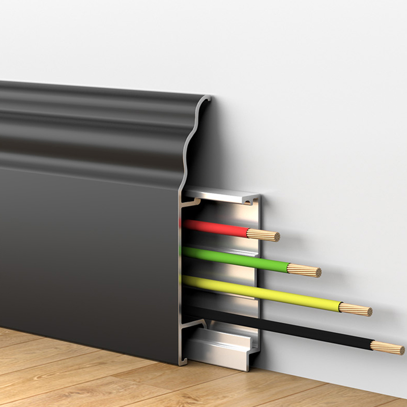 50 * 12 mm Sockelleiste aus Aluminiumlegierung im französischen Stil