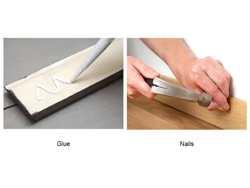 Ist es besser, Fußleisten zu kleben oder zu nageln?