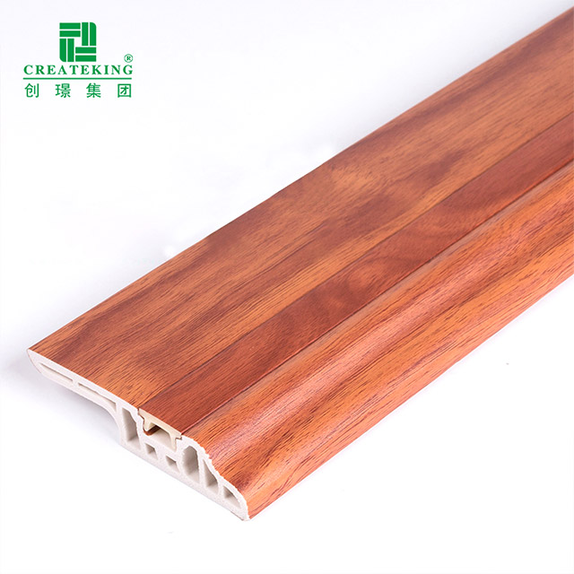 78 * 17 mm PVC-Fußleiste mit Lammzunge und versteckten Nägeln