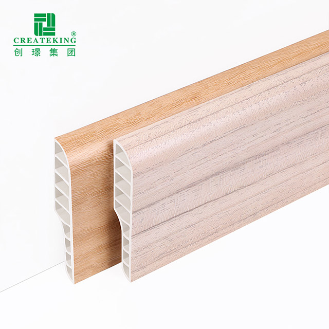 75 * 15 mm PVC-Bleistift-Sockelleiste