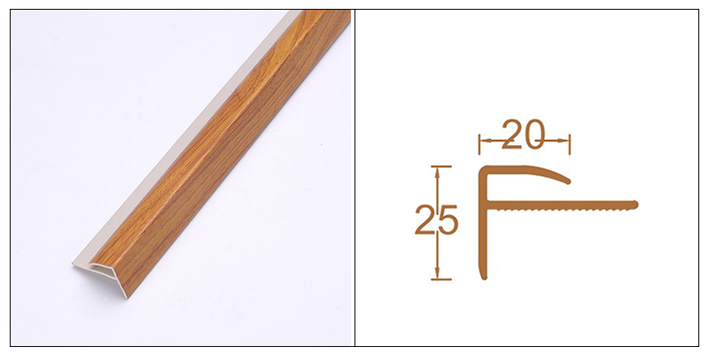 20 * 25 mm F-f&ouml;rmige SPC-Treppenkantenstreifen