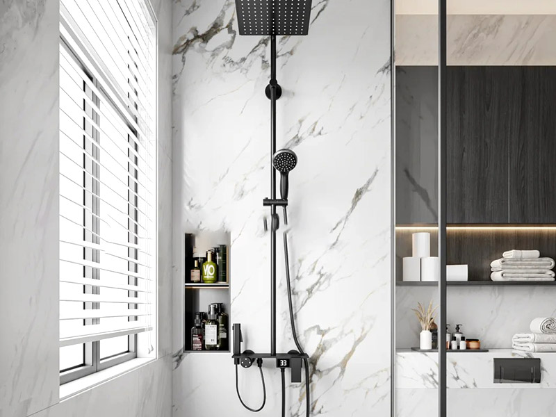 PVC-Marmorplatte im Badezimmer