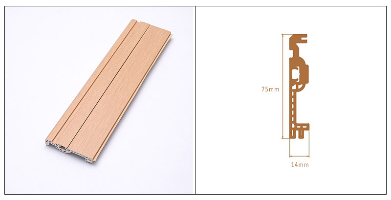 75*14mm WPC Hidden Nail Kirting Board