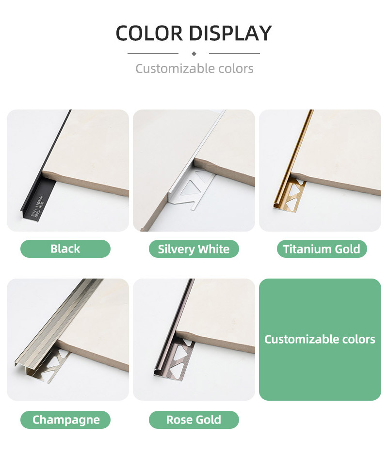 C-f&ouml;rmige Fliesenkantenverkleidung