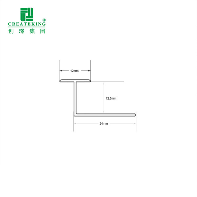 12 x 12,5 mm T-förmiger Kantenschutz